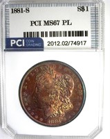 1881-S Morgan MS67 PL LISTS $2000