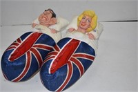 Vintage Prince Charles & Diana Novelty Slippers