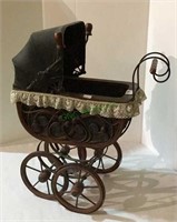 Replica antique child’s doll buggy - does roll -