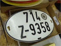 Foreign license plate
