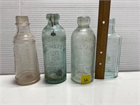 Vtg Glass Bottles
