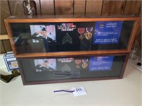 PAIR OF NEW MILITARY SHADOW BOXES