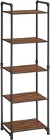 VASAGLE Bathroom Shelves, 5-Tier Storage Rack,