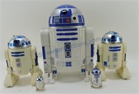 Star Wars lot of 5 R2D2 figures