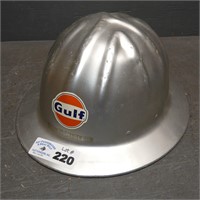 Early Metal Gulf Refinery Helmet