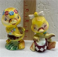 Vintage Duck Salt & Pepper Shakers - Has a chip on