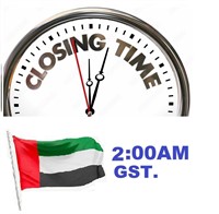 UAE, DUBAI - AUCTION CLOSING TIME - 2:00AM (06-16