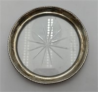 5” Sterling Silver Coaster