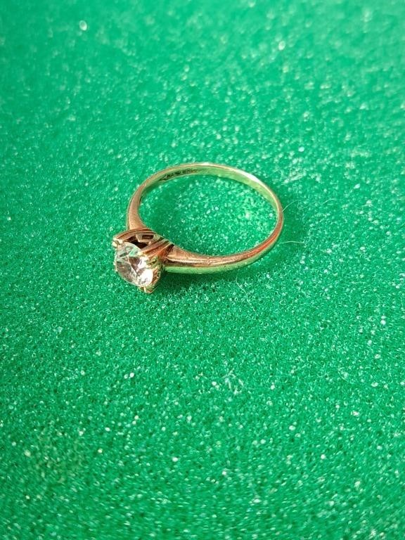 hand wrought 10kt yellow gold ring