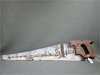 HAND PAINTED HAND SAW