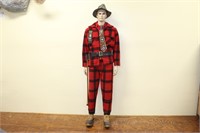 Large New England woodsman mannequin