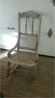 Antique Rocking Chair - Woven Accents