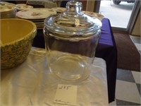 ANCHOR HOCKING CLEAR HERITAGE HILL APOTHECARY JAR