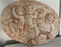 E - BAS-RELIEF WALL DECOR 15.5X18.5" (G218)