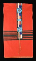PLAINS INDIAN “AMERICAN FLAG” BEAD DECORATED