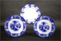 Flow Blue Plates by Manila & Shanghai