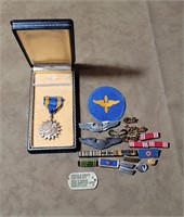 WW2 Air Medal Grouping Named Medals Wings