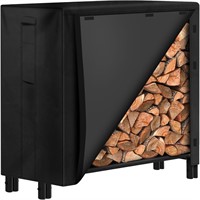 AMAGABELI 4ft Firewood Rack with Cover