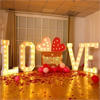 $122  VIHOSE Giant Marquee LOVE LED Letters 4ft