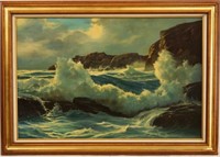 C. Mathers  oil on canvas Seascape