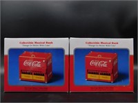 COCA-COLA COLLECTIBLE MUSICAL BANKS