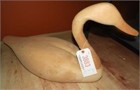 Unfinished Tundra Swan decoy, unpainted and