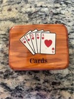 Wood playing cards