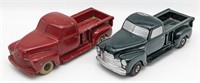 (2) National Products Cast Metal Promo GMC Trucks
