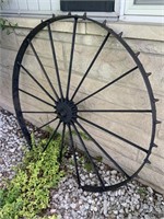 Pair of 48" iron implement wheels