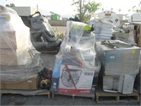 Pallet of gardening tools and miscellaneous