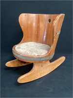 Vintage Child’s Barrel Rocking Chair