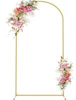 Wokceer 6.6 FT Wedding Arch Backdrop Stand, Square