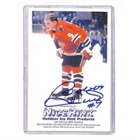 Bobby Hull Signed Nice Rink Card With Coa
