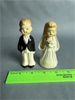 Groom and Bride Salt and Pepper Shakers