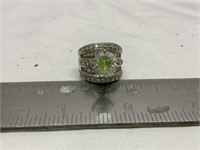 .925 Silver CZ Cubic Zirconium Ladies Ring Size 6