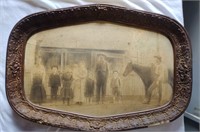 Framed C: 1890s Family Photo Grapeland Texas