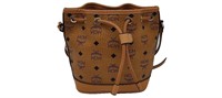 Brown Bucket Bag with Crossbody Strap
