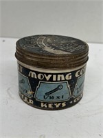 Moving Cotter assortment advertising can with