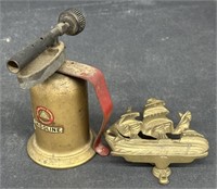 (AK) Antique Brass Lenk Manufacturing Company