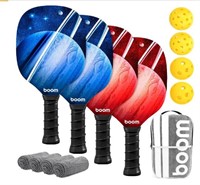 Pickleball Paddles, Pickleball Set with 4