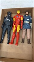 Lot of 12” Star Wars and Marvel Figures