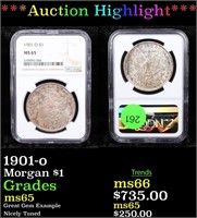 ***Auction Highlight*** NGC 1901-o Morgan Dollar $