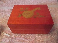 LOT 137 MUSIC BOX...WORKS, MINT CONDITION