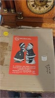 Vintage musical mr/Mrs Santa in box