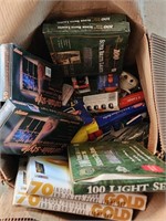 Large Box of Christmas and Halloween Lights