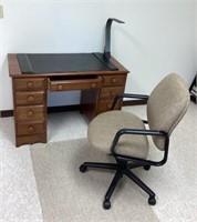 Desk and office chair