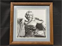Framed Photo Image of Marilyn Monroe.
