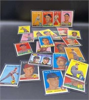 Vintage Baseball Card Collection - 25 Cards