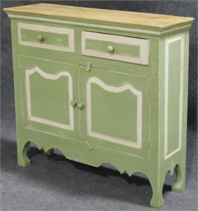 Painted Green Cabinet 38x42x12