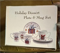 Holiday plate and mug set
